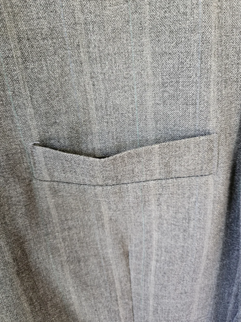 Haggar Gray Pinstripe Suit Jacket - Tailored Two-Button Blazer